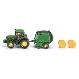 Siku - John Deere Tractor with Round Baler - 1665 Siku - John Deere Tractor with Round Baler - 1665