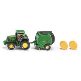 Siku - John Deere Tractor with Round Baler - 1665