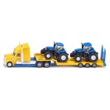 Siku - Truck with 2 New Holland Tractors - 1:87 scale - 1805 Siku - Truck with 2 New Holland Tractors - 1:87 scale - 1805