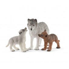 Schleich - Mother Wolf with Pups - 42472