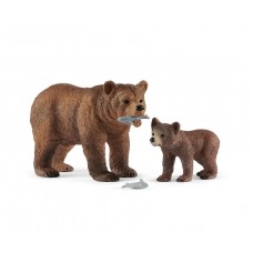 Schleich - Grizzly Bear Mother with Cubs - 42473 Schleich - Grizzly Bear Mother with Cubs - 42473