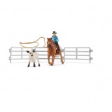 Schleich - Cowgirl Team Roping Fun - 42577 Schleich - Cowgirl Team Roping Fun - 42577